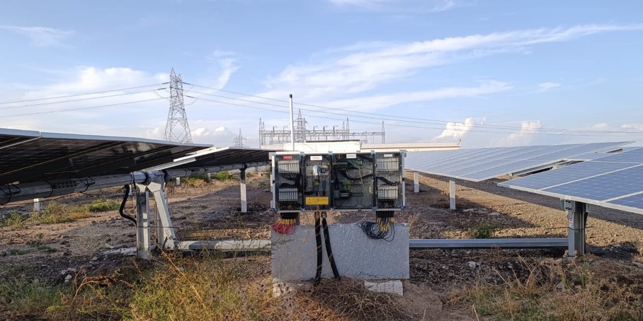 DC Combiner Box with Wireless SMU Installed in the Field